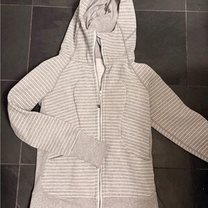 lululemon athletica Gray Striped Jacket